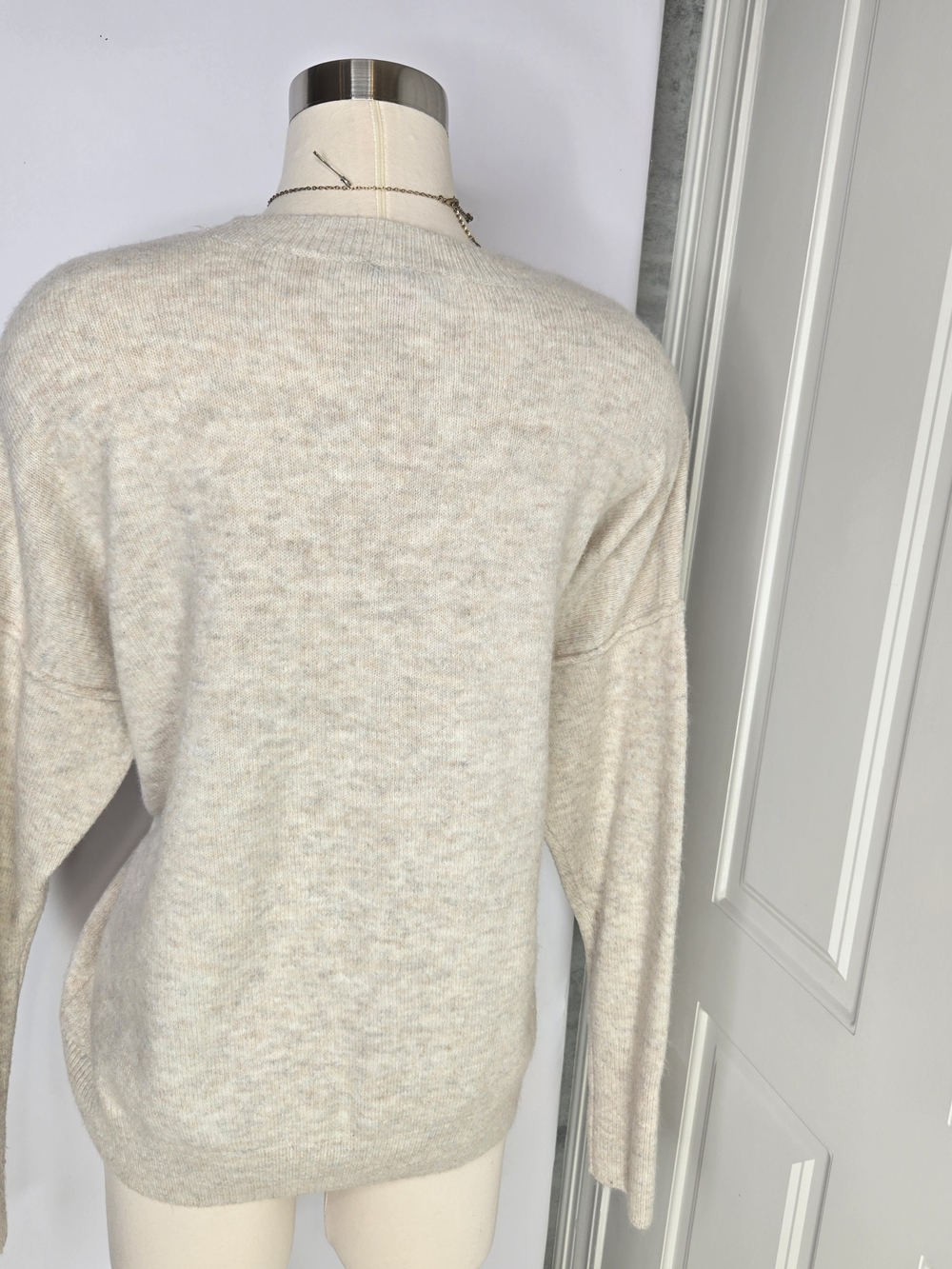 Vince Camuto Cream Dolman  Sleeve  Crewneck Sweater